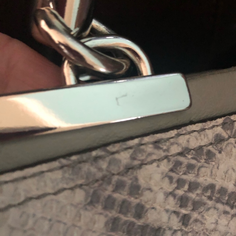 Coach Gray Embossed Python Bag - Picture 12 of 14
